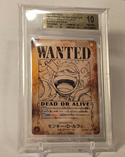 ONE PIECE Card Luffy OP09-119 Wanted Emperors in the New World Japanese - BGS 10 - Image 2