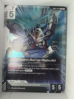 2025 Gundam Card Game Dual Impact Gundam Aerial Rebuild GD02-074 - Image 1