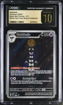 (PSA) CGC 10 Pristine Gothitelle White Flare Full Art Promo Pokemon Card #211 - Image 1