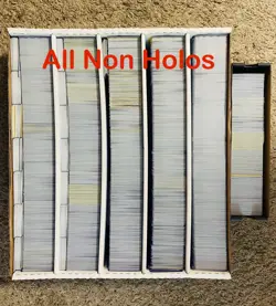 Lot of ~10,000 Pokemon Cards Bulk Holos Rares Uncommon Common NO ENERGIES - Image 3