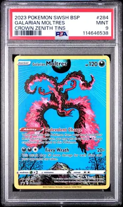 Galarian Moltres SWSH284 SWSH: Sword & Shield Promo Cards Holo - PSA 9 - Image 1