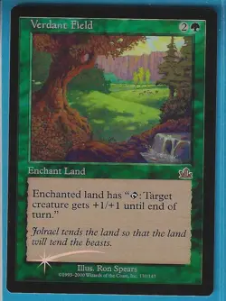 Magic MTG - Prophecy "Verdant Field" FOIL X1 - Image 1