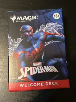 NYCC 2025 HASBRO MAGIC THE GATHERING SPIDER-MAN WELCOME DECK BLUE 2099 - Image 1
