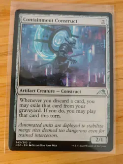 MTG Containment Construct 243 Kamigawa: Neon Dynasty M/NM Free UK P&P - Image 1