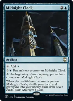 ~ Midnight Clock ~ NM ~ Commander: Streets of New Capenna ~ MTG ~ - Image 1