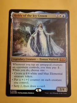 mtg Wilds of Eldraine - Hylda of the Icy Crown foil mythic rare M 0206 - Image 1