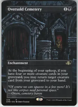 Oversold Cemetery (Borderless) R Dominaria Remastered 428 Near Mint - Image 1