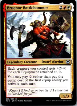 Bruenor Battlehammer U Adventures in the Forgotten Realms 219 NM NM-LP - Image 1