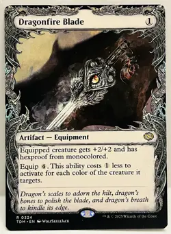 Dragonfire Blade (Showcase) -#324-MTG- Tarkir: Dragonstorm-Regular-NM - Image 1