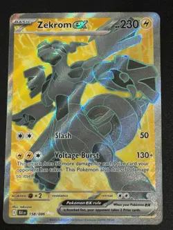🌏 Pokemon TCG Zekrom EX Black Bolt 158/086 Ultra Rare Card SV NM Condition 🌏 - Image 3