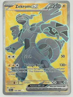 🌏 Pokemon TCG Zekrom EX Black Bolt 158/086 Ultra Rare Card SV NM Condition 🌏 - Image 4