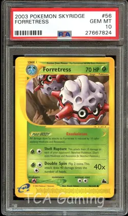PSA 10 GEM MINT Forretress 56/144 Skyridge Set Pokemon Card 824 - Image 1