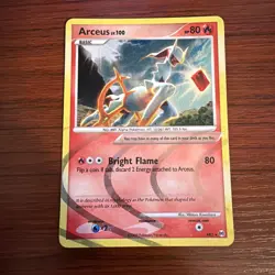 2009 Pokemon Card - Arceus TCG Arceus AR3 Holo Rare Fire Type - LP - Image 1