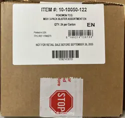 MEGA EVOLUTION 3-Pack Blister Case SEALED 24 Ct (72 Packs Pokemon Cards) ME01 - Image 1