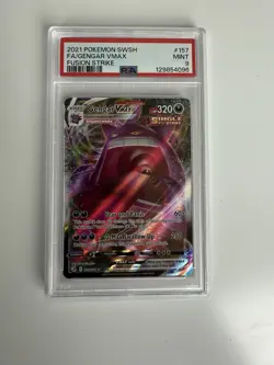 2021 Pokemon Gengar Vmax Fusion Strike 157/264 PSA 9 Mint! 🔥 Ships out Fast! - Image 1