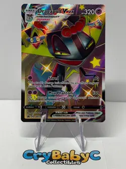 Pokemon Dragapult VMAX SWSH097 Sword & Shield SHINY BLACK STAR PROMO - Image 1