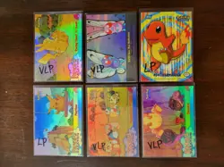 VLP/LP - Custom Listing - Topps Pokemon Rainbow Foils & Charmander - Blue Label - Image 1