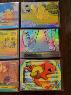 VLP/LP - Custom Listing - Topps Pokemon Rainbow Foils & Charmander - Blue Label - Image 3