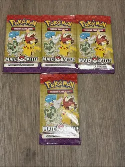 LOT of 4 - 2023 McDonalds POKEMON Match Battle TCG Booster Packs - Image 1