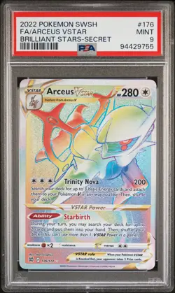 Arceus VSTAR 2022 Pokemon Sword & Shield Brilliant Stars #176 PSA 9 - Image 1