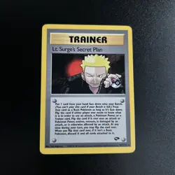 Pokemon Lt. Surge's Secret Plan 107/132 Gym Challenge Trainer Star Rare - Image 1
