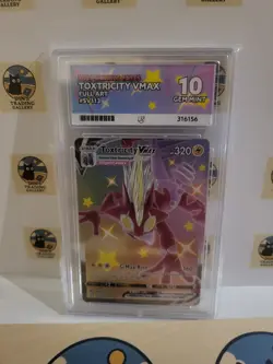 Pokemon TCG Toxtricity VMAX Rebel Clash 196/192 Holo Secret Rare ACE 10 Not Psa - Image 1