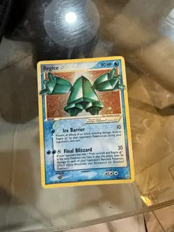 Regice Gold Star 90/92 - 2006 Pokemon Legend Maker Holo - HP Swirl - Image 1