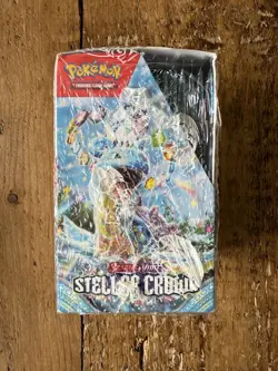 Pokemon TCG Stellar Crown Half Booster Box (18 Packs) - New & Sealed - Image 2