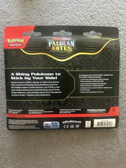 Pokemon TCG Paldean Fates Tech Sticker Collection - 3 Packs SEALED - Image 2