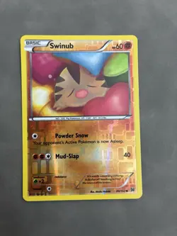 Pokemon TCG Swinub Breakthrough 80/162 Reverse Holo LP. - Image 1