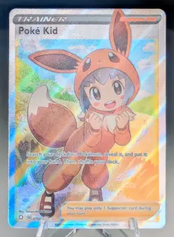Pokemon Poke Kid Full Art Trainer 070/072 Shining Fates Ultra Rare Near Mint - Image 1