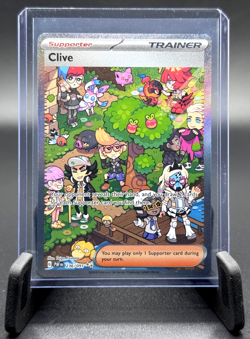 POKEMON TCG CLIVE 236/097 PALDEAN FATES SIR SPECIAL ILLUSTRATION RARE HOLO NM - Image 1