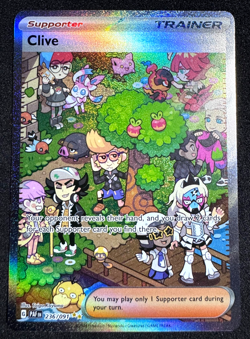 POKEMON TCG CLIVE 236/097 PALDEAN FATES SIR SPECIAL ILLUSTRATION RARE HOLO NM - Image 3
