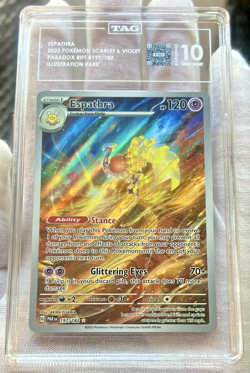 2023 Pokemon S&V Paradox Rift - Espathra 197/182 IR - TAG 10 Gem Mint - PSA CGC - Image 2