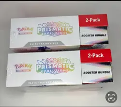 (LOT OF x2) Pokemon TCG: Prismatic Evolutions ETB & Booster Bundle Costco 2-Pack - Image 4