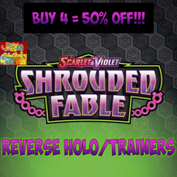 Pokemon SV Shrouded Fable - Singles - Choose Your Reverse Holos/Trainers - Image 1