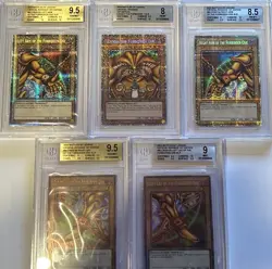 Yugioh Exodia The Forbidden One STARLIGHT 5 Card Set BLCR-EN101-104 1st Ed NM/M - Image 1