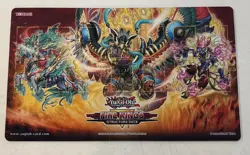 Yugioh Fire Kings Structure Deck RUBBER Playmat - New - Official - Image 1