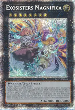 Yugioh! LP Exosisters Magnifica - DIFO-EN046 - Starlight Rare - 1st Edition Near - Image 1