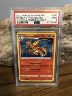 Special Delivery Charizard Promo Holo Pokemon Card SWSH075 PSA 9 - Image 1