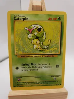 Pokemon Common Card : Caterpie 45/102 (Base Set) - Image 1