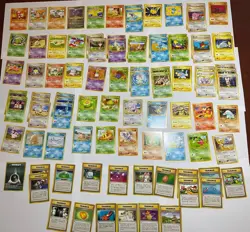 Neo Japan - Pokemon TCG Vintage 1996 Lot - Rare, Uncommon, Common - 92 Cards - Image 1