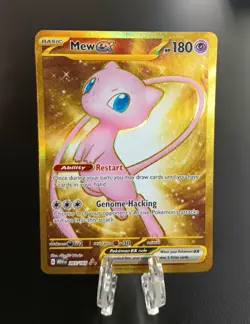Mew ex 205/165 Scarlet & Violet 151 Gold Secret Rare Full Art POKEMON CARD NM - Image 1