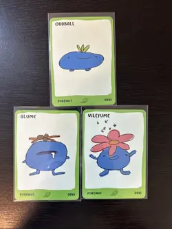 Dysfunctional Passholder Pokenot Vilefume/Glume/Oddball - Derpy Parody Art Cards - Image 1