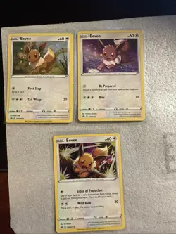 Pokemon Eevee SWSH095 SWSH118 SWSH127 Black Star Promo 3 Cards - Image 1