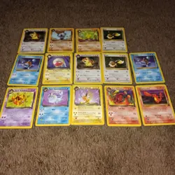 Dark Pokemon Vintage Card Lot - 14 Assorted Cards - Image 1