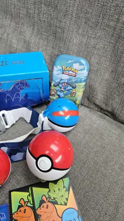 Pokemon Bundle - Cards, Sleeves, Tin, clip & go Belt, pokeBalls - Image 4
