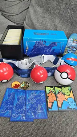 Pokemon Bundle - Cards, Sleeves, Tin, clip & go Belt, pokeBalls - Image 5