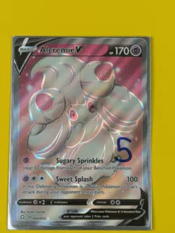 Alcremie V - 064/072 - Full Art Ultra Rare Shining Fates - Pokemon Card - NM - Image 3