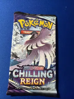 Pokemon SWSH Chilling Reign Booster Pack - 10 Cards / Booster Pack - SEALED - Image 1